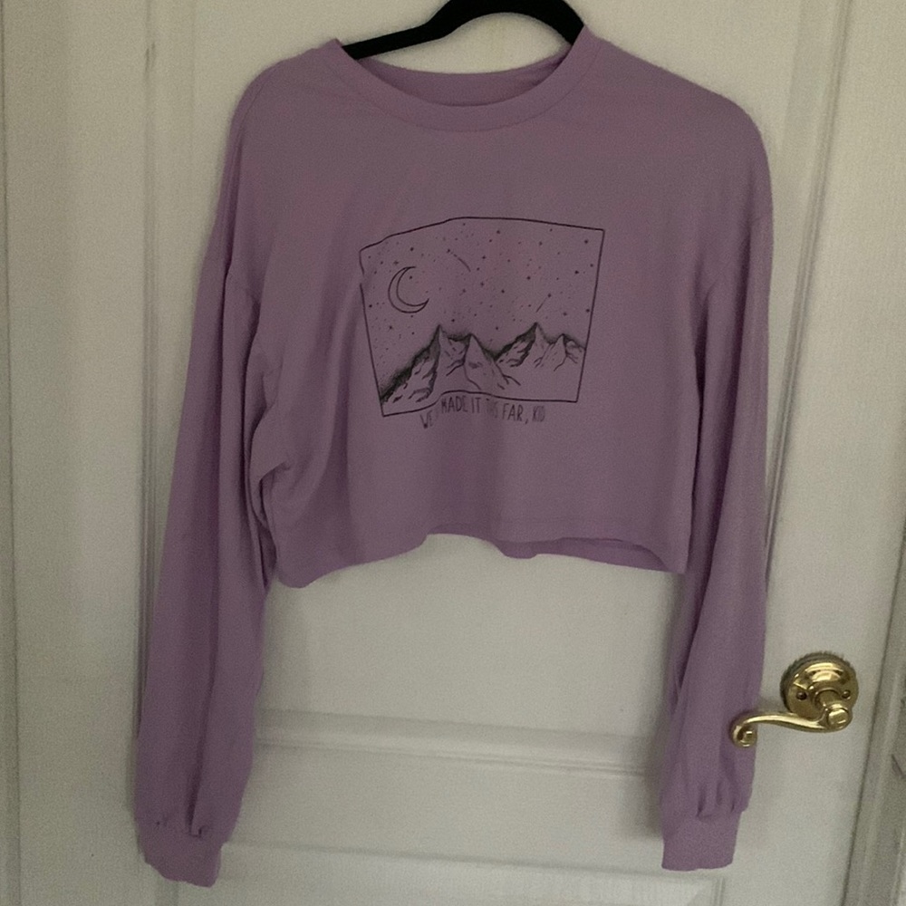 Purple crop top 💜